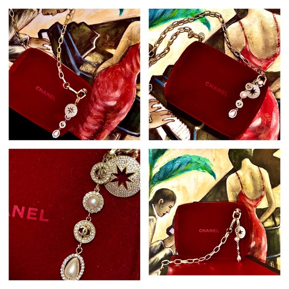 SOLD!!!! Chanel red make up bag converted into an evening bag. - Picture 11 of 11